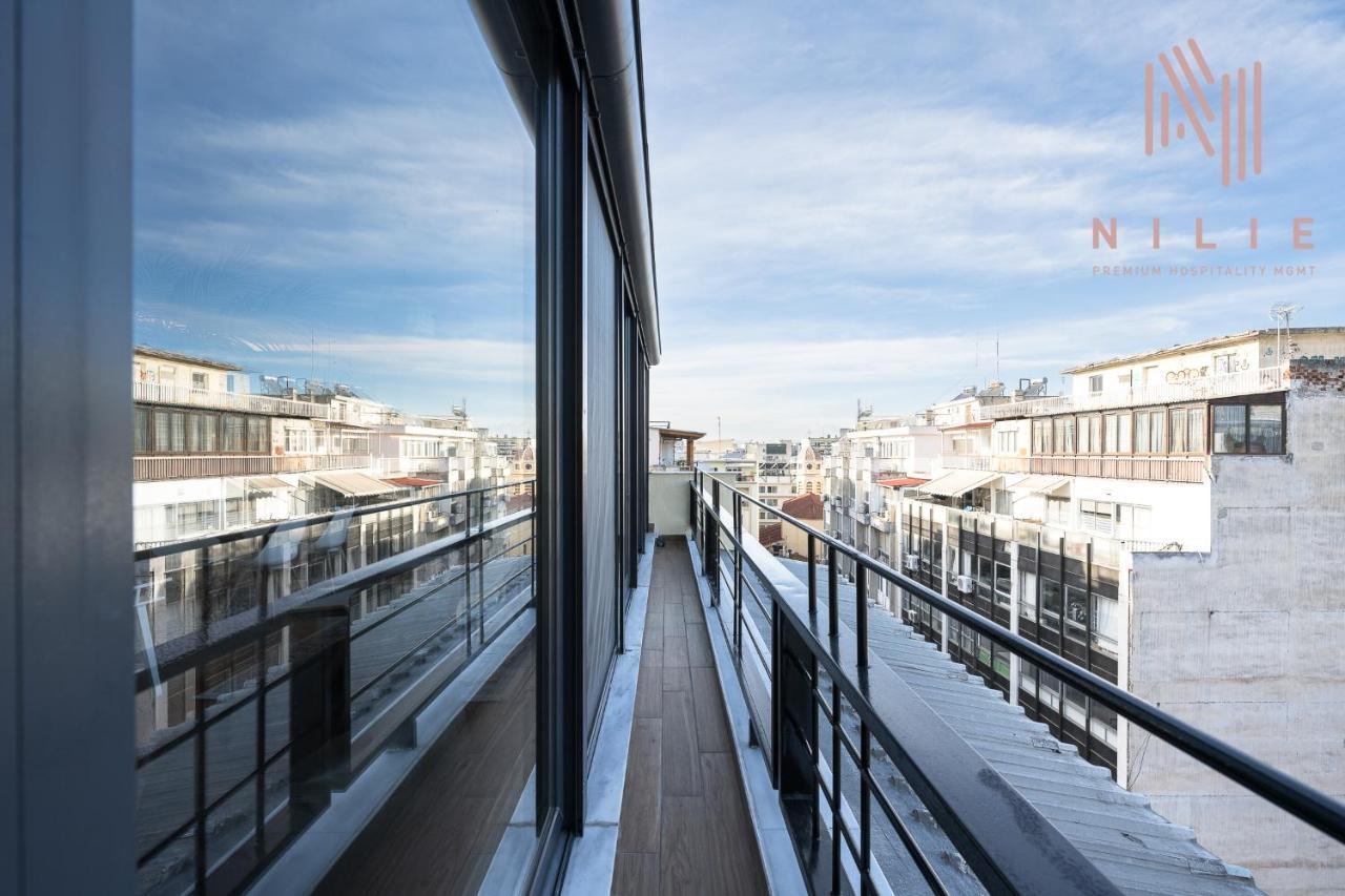 Ferienwohnung Okto Penthouse, Nilie Hospitality Mgmt Thessaloniki Exterior foto